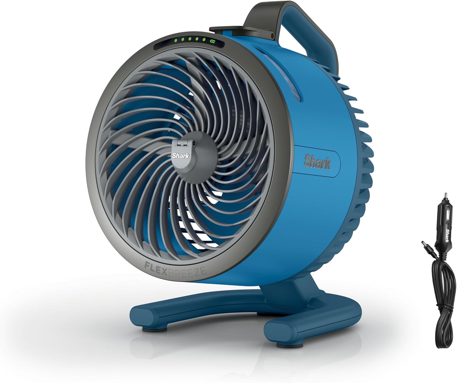Shark FlexBreeze HydroGo Fan + Car Charger, ultra-powerful portable fan that mists indoors & outdoors, 5 speeds, evaporative misting