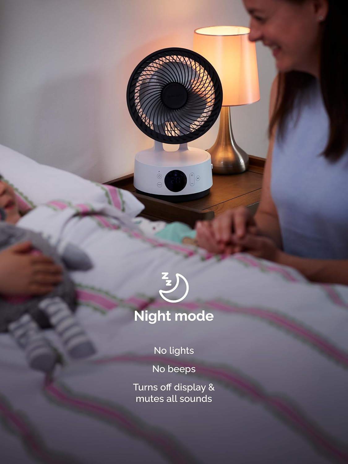 MeacoFan Sefte 6 inch Portable Battery Air Circulator, 12 Speeds, 22dB Ultra Quiet, Cordless, Oscillating Desk Fan, Rechargeable + Remote, 26h Runtime