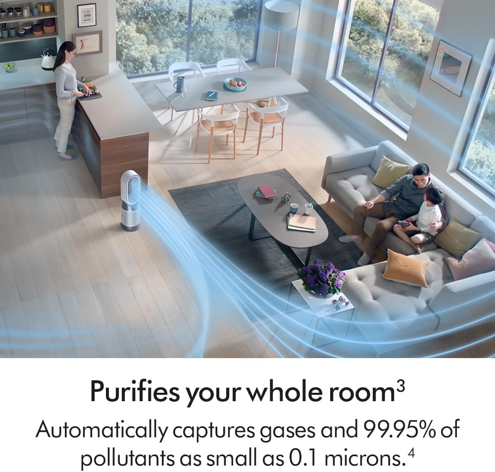 Dyson Purifier Hot+Cool HP1 Purifying fan heater, Heats and Cools (White/White)