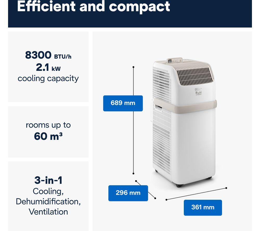DELONGHI Pinguino ES72 8300 BTU Air Conditioner & Dehumidifier