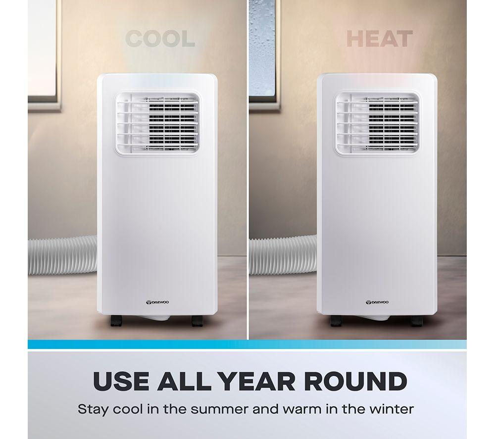 DAEWOO COL1600GE 9000 BTU Smart Air Conditioner Heater & Dehumidifier