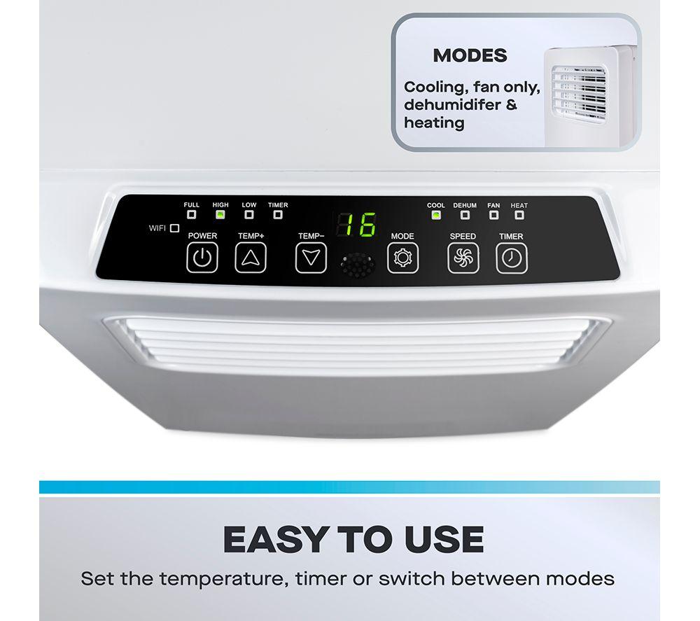 DAEWOO COL1600GE 9000 BTU Smart Air Conditioner Heater & Dehumidifier