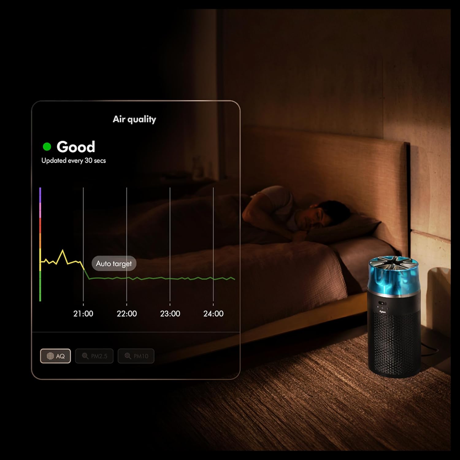 Dyson Hushjet Compact Purifier, Whisper-quiet Whole-room Air Purification