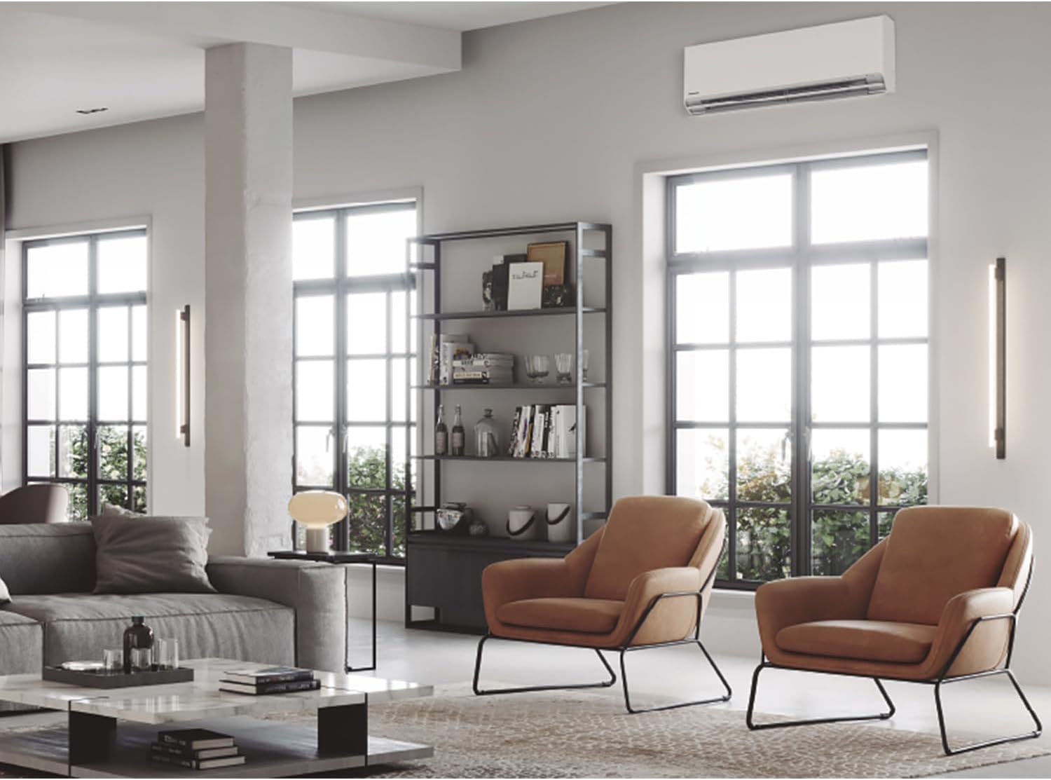 Panasonic Etherea Dual Split Air Conditioner 2×12000 BTU, A+++ R32 Inverter, WiFi & nanoe X