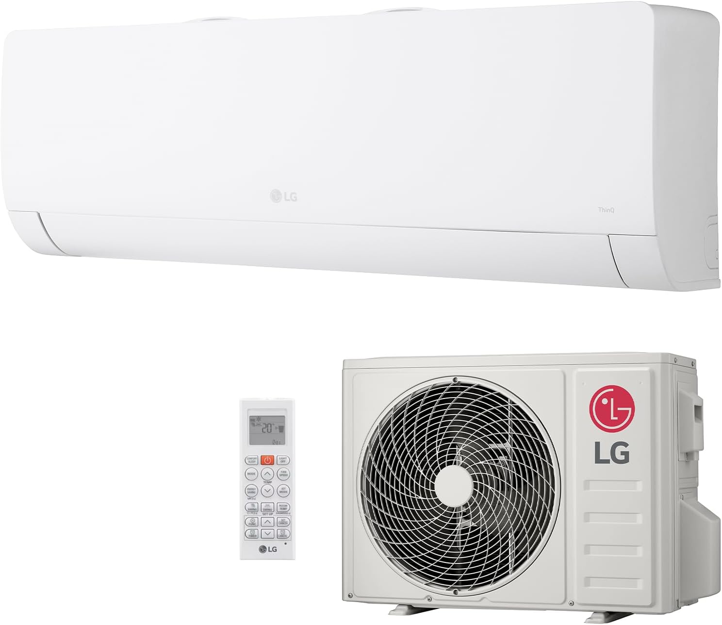 LG Libero WZ Mono Split Air Conditioner 12000 BTU, R32 Dual Inverter Heat Pump, ThinQ WiFi