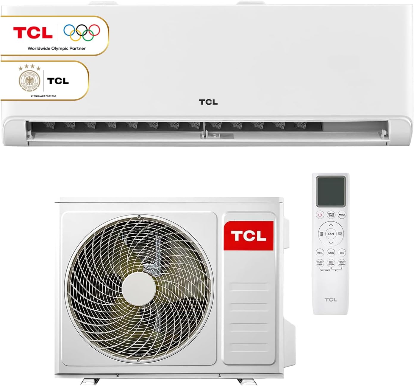 TCL BreezeIN Split Air Conditioner 18000 BTU – 4-in-1 R32 Inverter, WiFi & Voice Control, up to 60 m²