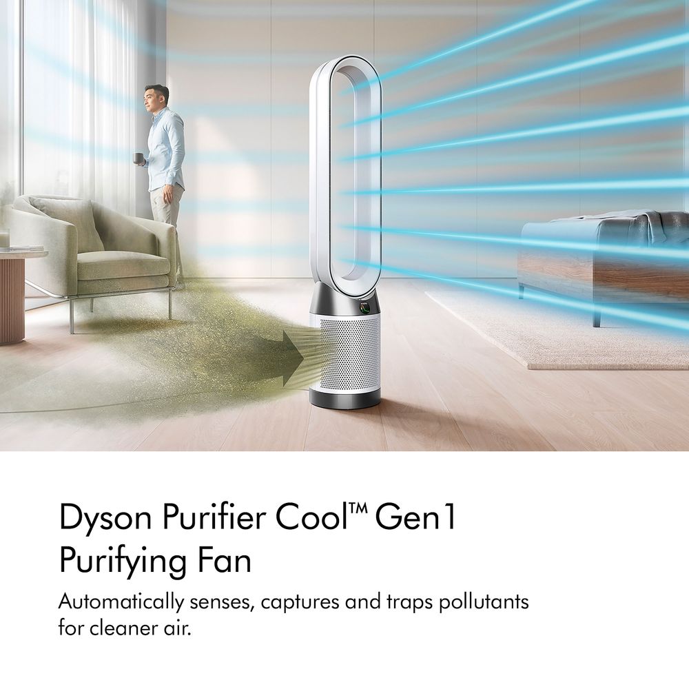 Dyson Cool Gen1 TP10 Purifying Tower Fan – Bladeless, 10 Speeds