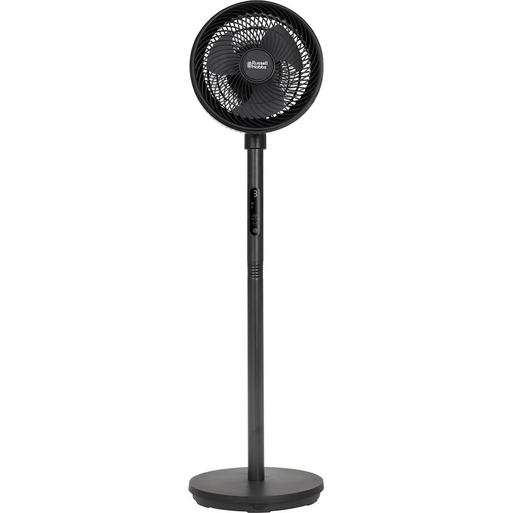 Russell Hobbs 8" Pedestal Circulator Fan – 5 Speeds, Turbo, Remote (RHPCF825B)