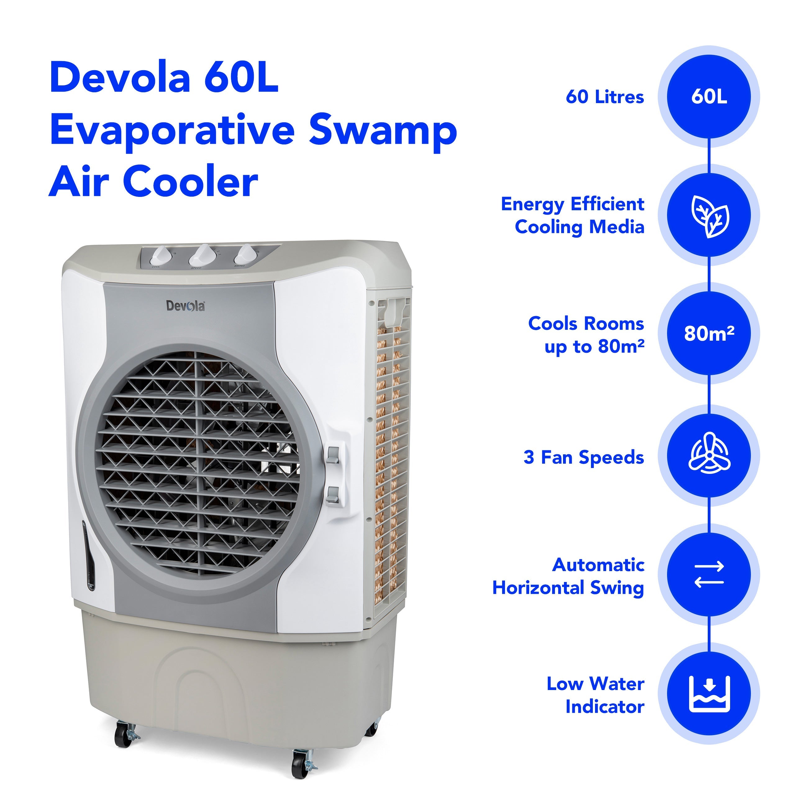 Devola Evaporative Air Cooler DVCO60P