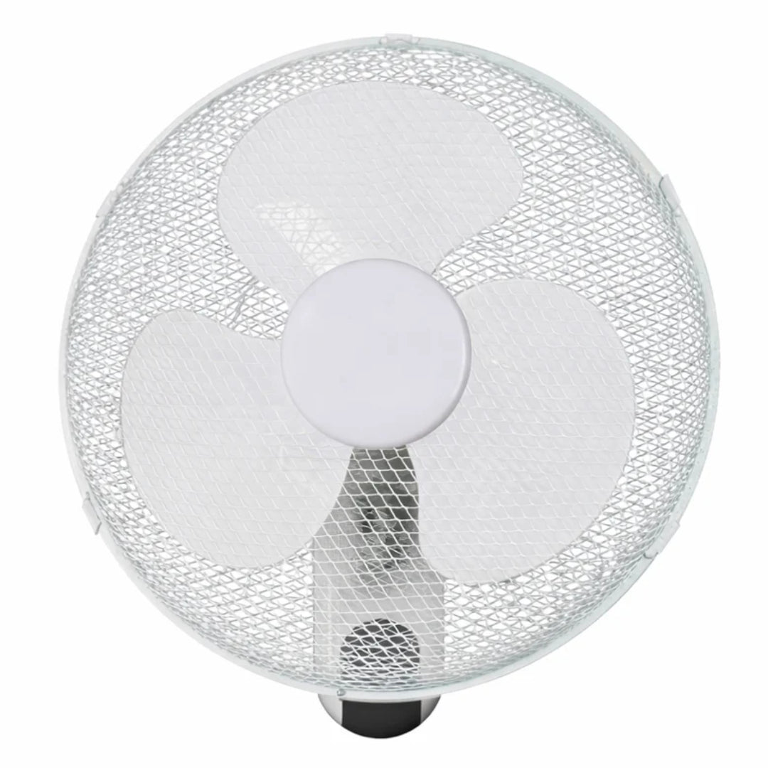 Status 16" Wall Fan with Pullcord, White - S16WALLFANP