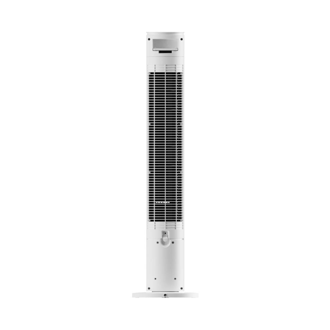 Devola Platinum 38 Inch Tower Fan with Remote, White & Silver - DVTF38PWH