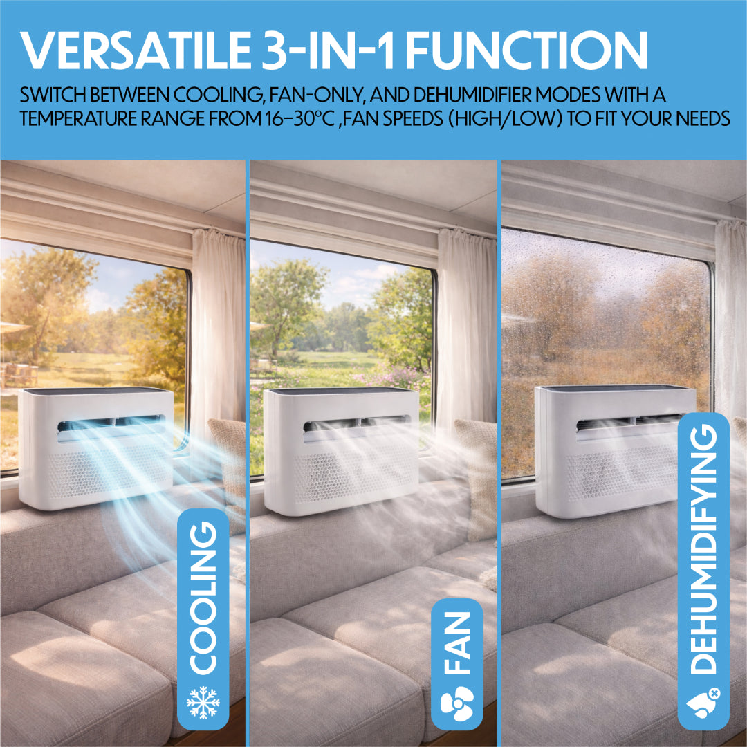 Prem-i-air 3-in-1, 5,000 BTU Split Air Conditioner with 24 Hour Timer and App Control - EH1962