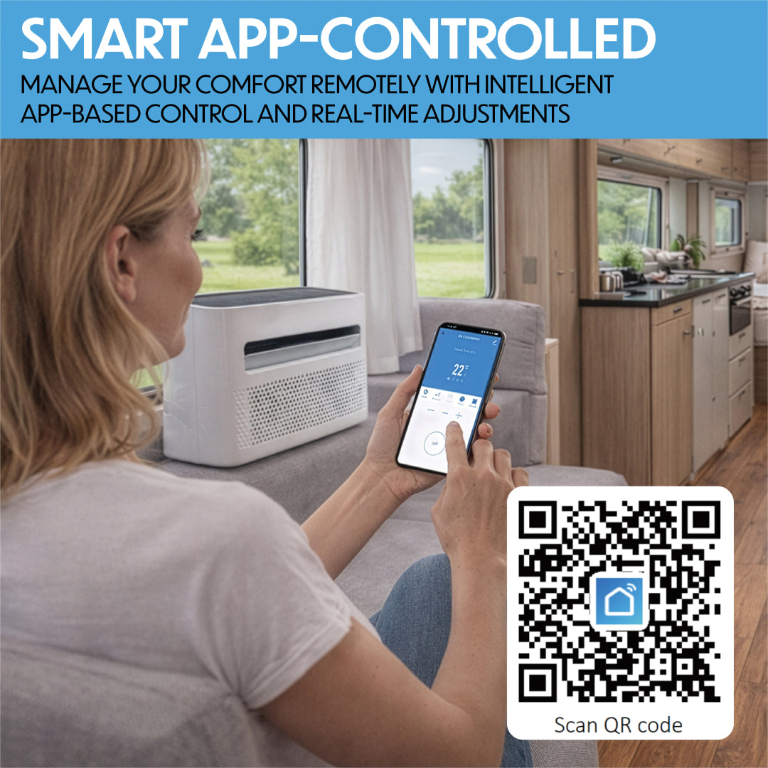 Prem-i-air 3-in-1, 5,000 BTU Split Air Conditioner with 24 Hour Timer and App Control - EH1962