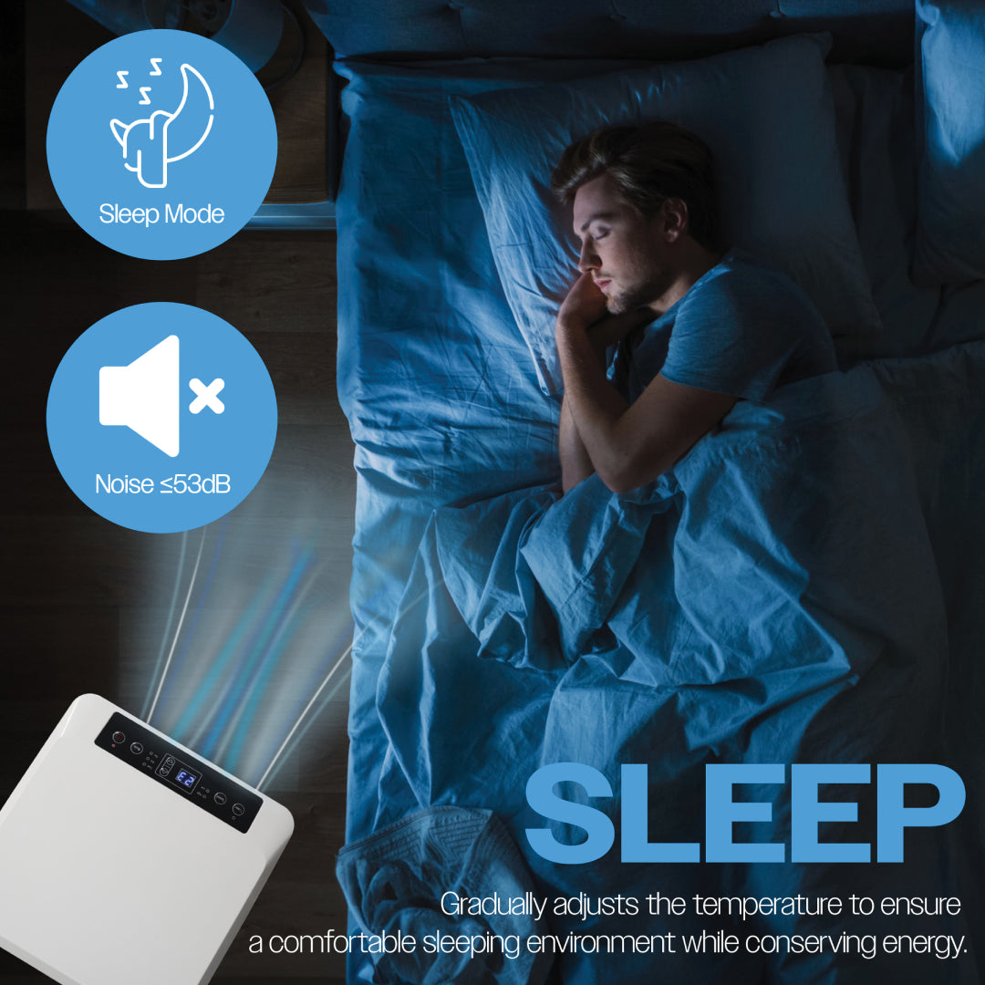 Prem-i-air 4-in-1, 8,000 Btu Portable Air Conditioner, with Remote,WiFi & dust filter, White