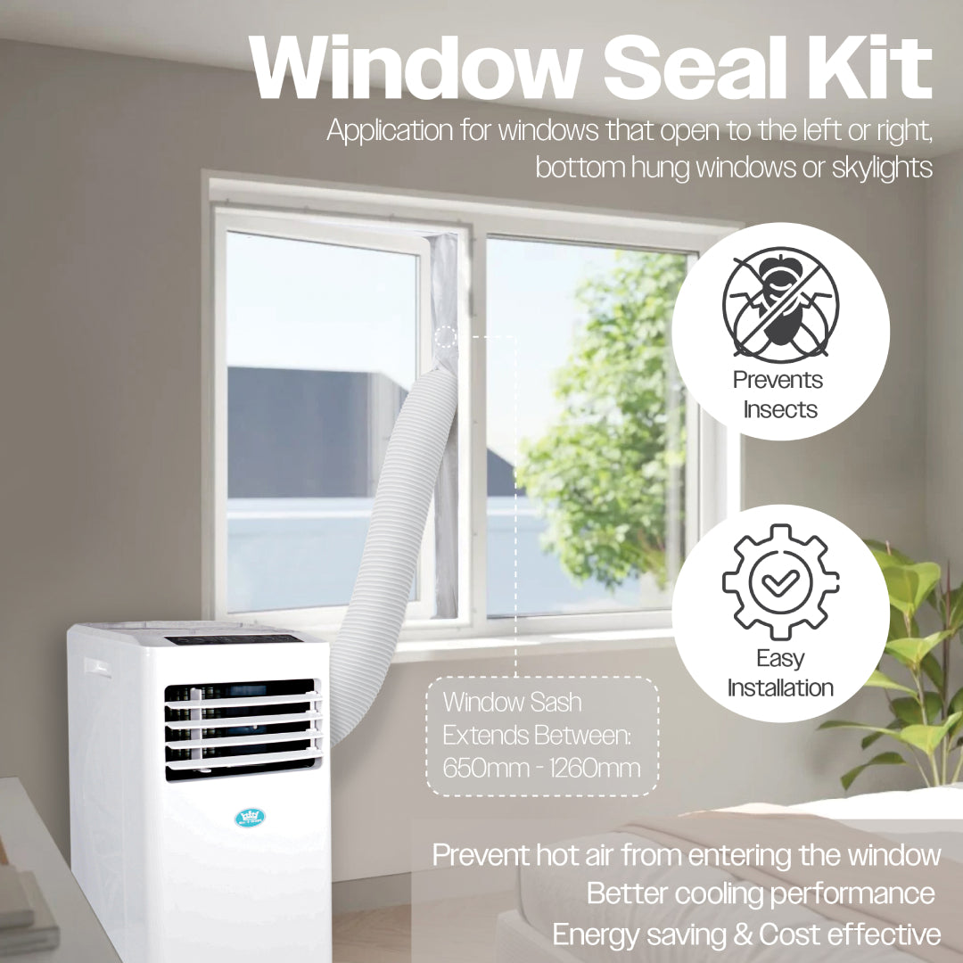 Prem-i-air 4-in-1, 8,000 Btu Portable Air Conditioner, with Remote,WiFi & dust filter, White