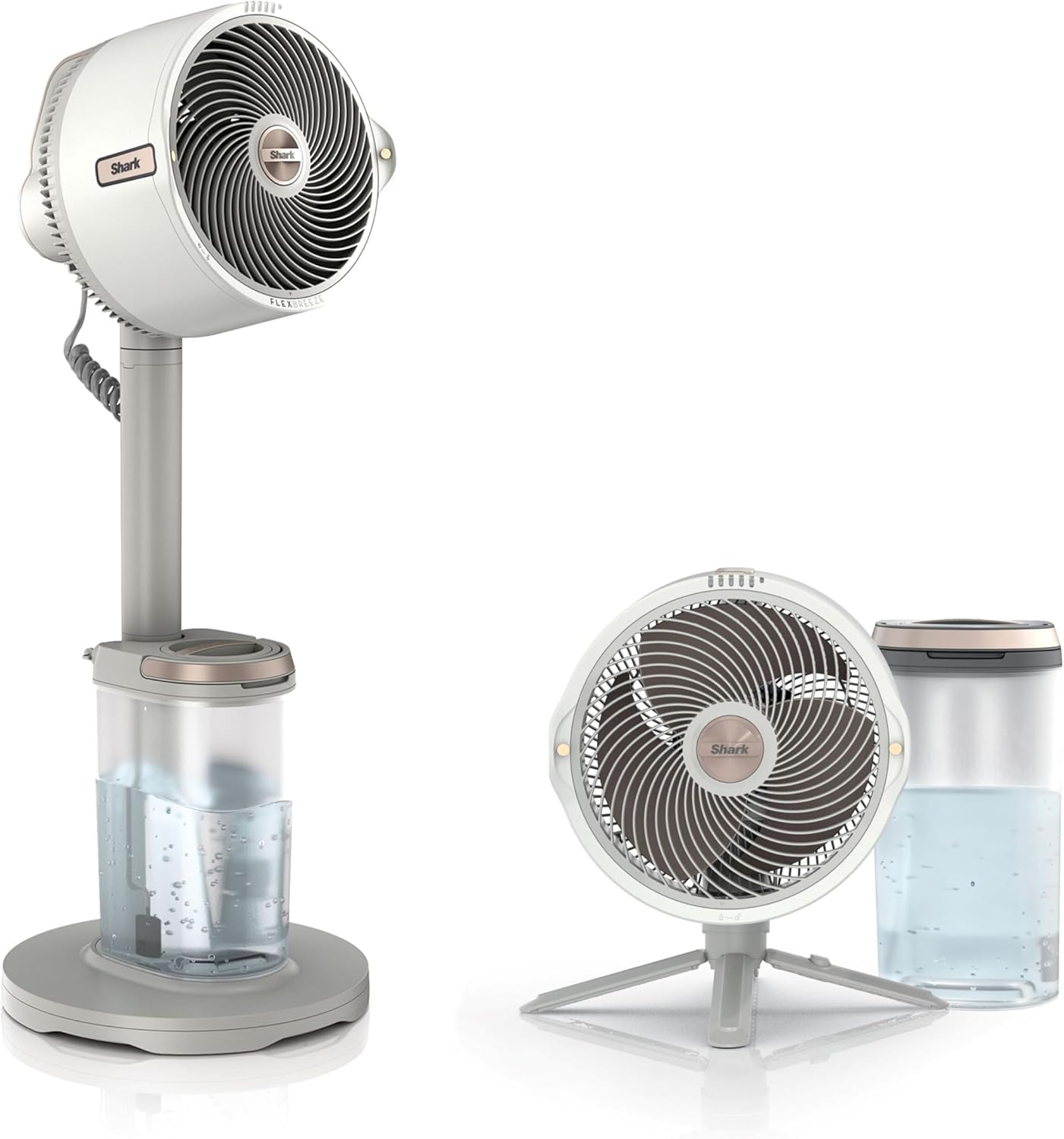 Shark FlexBreeze Pro Mist Cordless Indoor & Outdoor Fan with Outdoor Misting System, Up to 20m Reach, 24hr Runtime, Pedestal & Table Fan, 5 Speeds