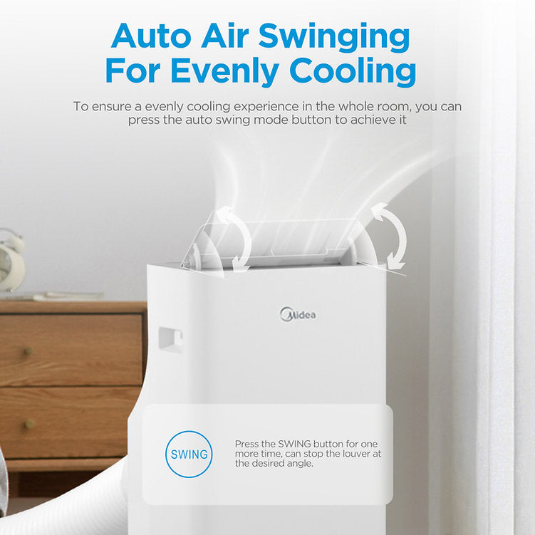 Midea 9000BTU 2.6kW Portable Air Conditioner - MPPQ-09CRN7-MID-WIFI