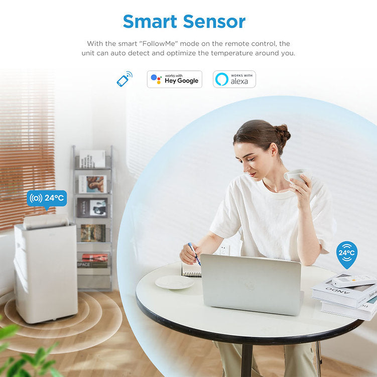 Midea 9000BTU 2.6kW Portable Air Conditioner - MPPQ-09CRN7-MID-WIFI