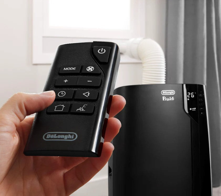 Delonghi Pinguino PAC EX120 Silent Portable Air Conditioner and Dehumidifier with Real Feel Technology 11500 BTU