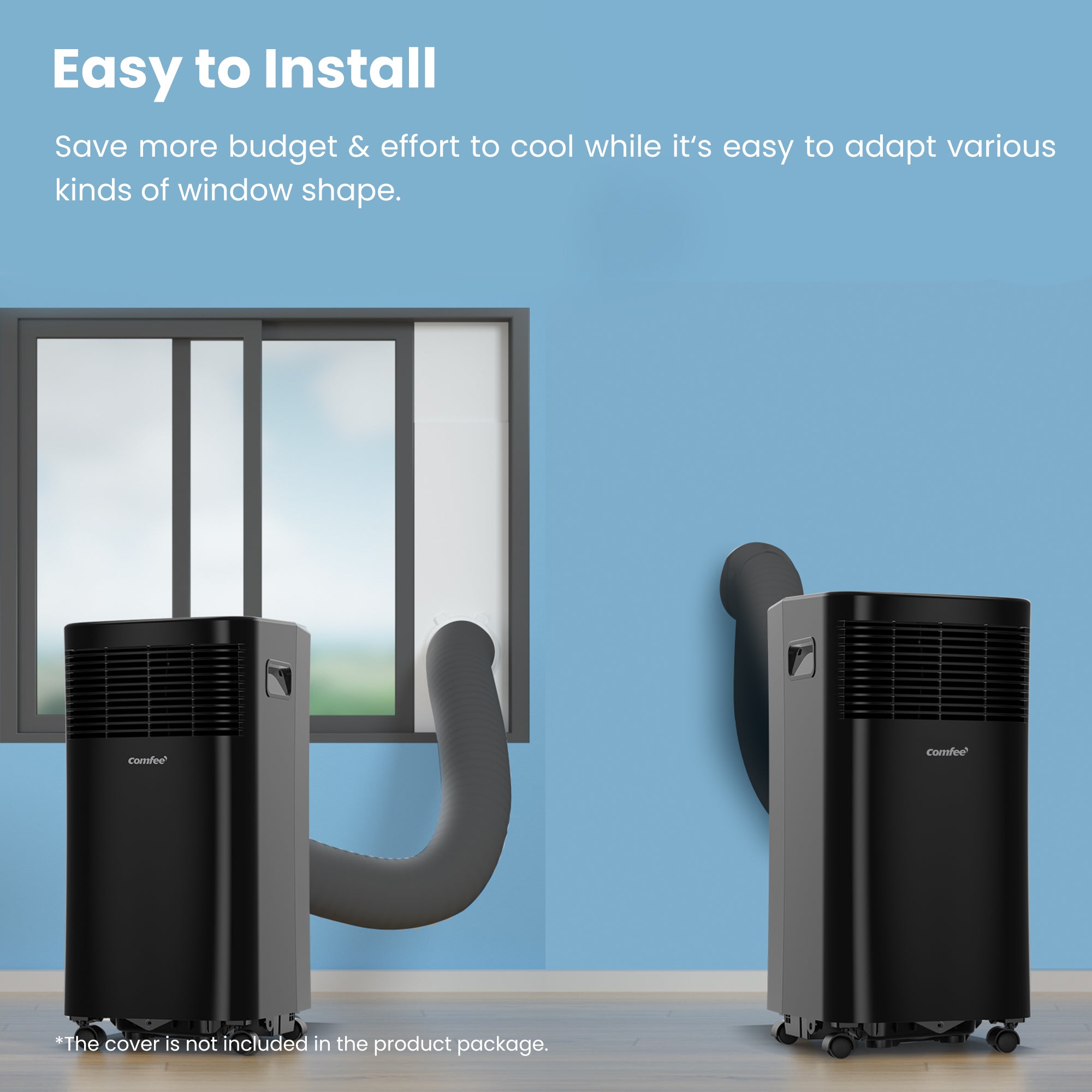 Midea Comfee 2.0kW 7000BTU Portable Air Conditioner - Black - MPPHA-07CRN7-QB6-L1(C) - MPPHA-07CRN7-COM-BL