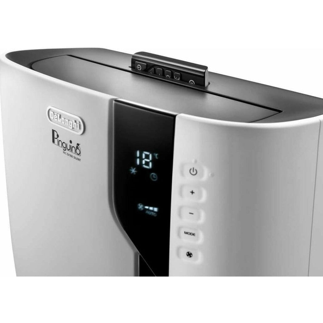 Delonghi Pinguino PAC EX100 Silent Portable Air Conditioner and Dehumidifier with Real Feel Technology 10000 BTU