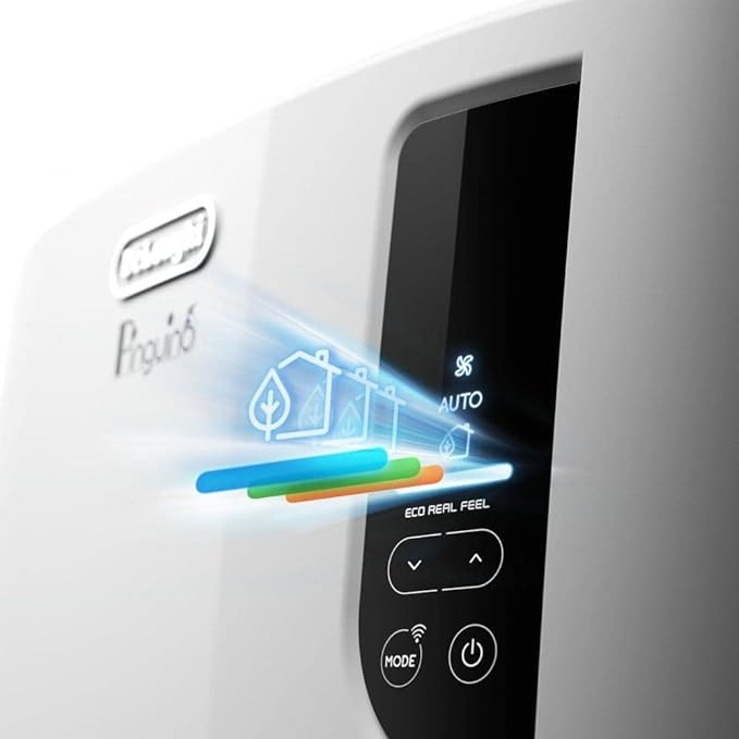 Delonghi Pinguino PAC EL110 Silent Portable Air Conditioner and Dehumidifier with APP / Smart Speaker Control 11000 BTU
