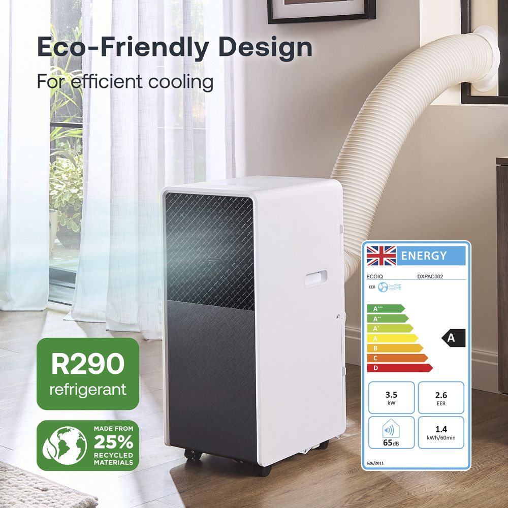 Dimplex EcoIQ DXPAC002 Portable Air Conditioner – 12000 BTU, 3-in-1, WiFi