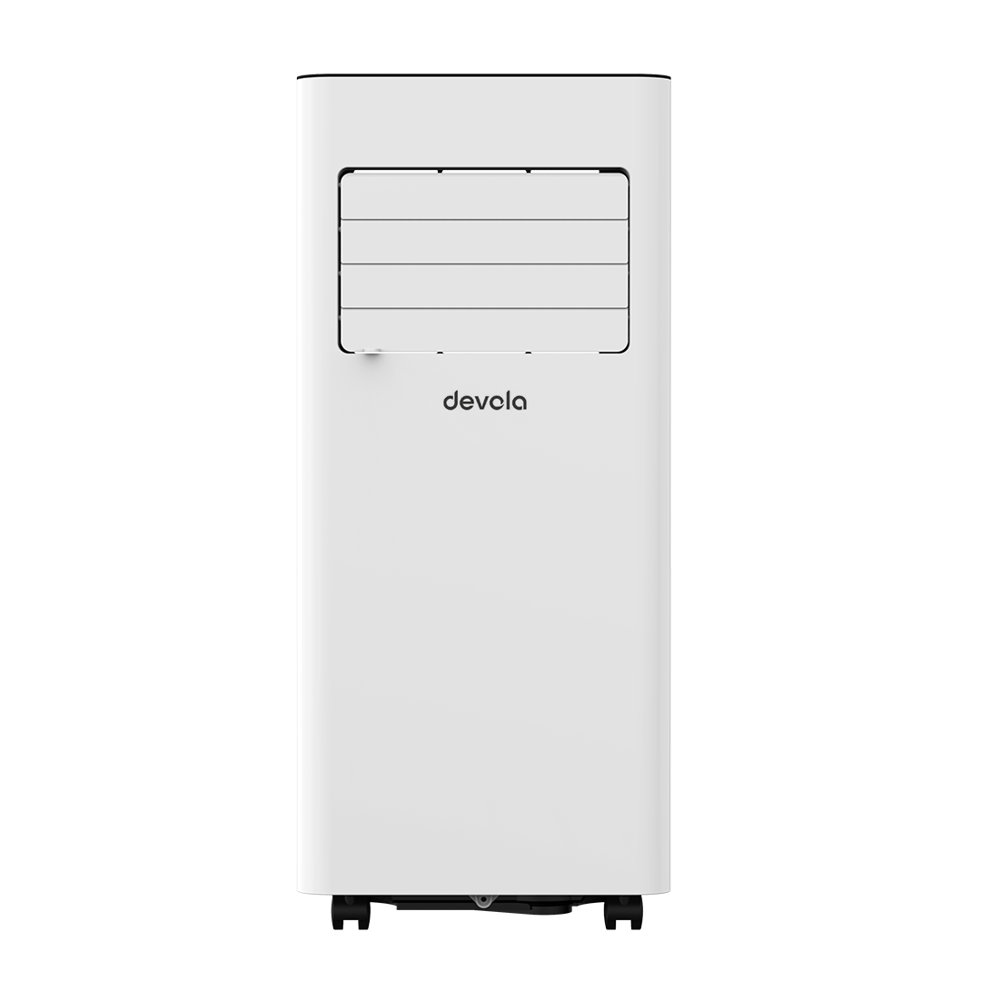 Devola Compact Portable Air Conditioner with Wi-Fi and 2x Window kits - 7000 BTU - Cooling - White - DVAC7K