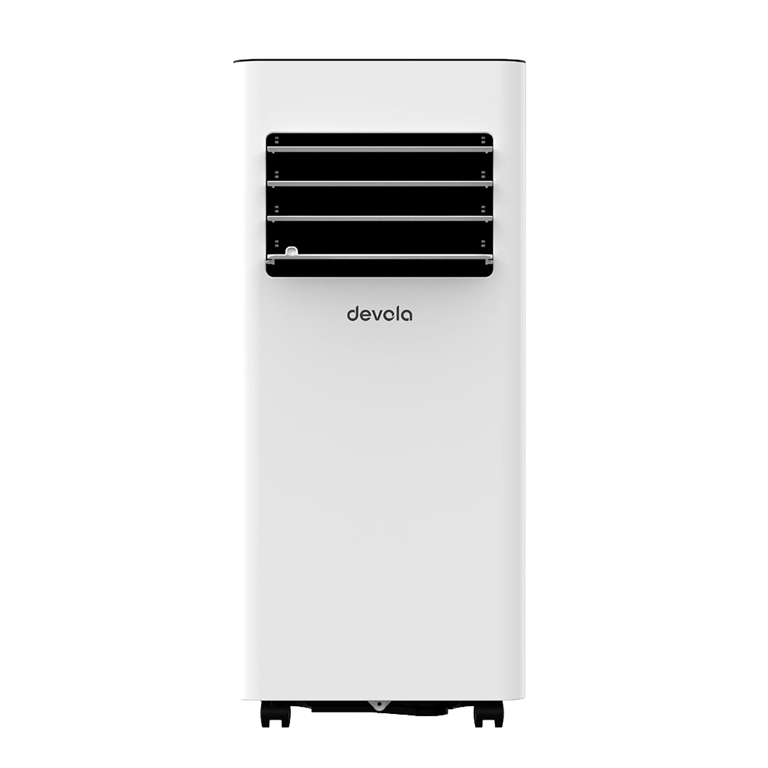Devola Compact Portable Air Conditioner with Wi-Fi and 2x Window kits - 5000 BTU - Cooling - White - DVAC5K