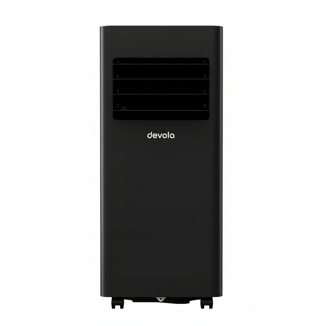 Devola Compact Portable Air Conditioner with Wi-Fi and 2x Window kits - 9000 BTU - Cooling - Black - DVAC9KB