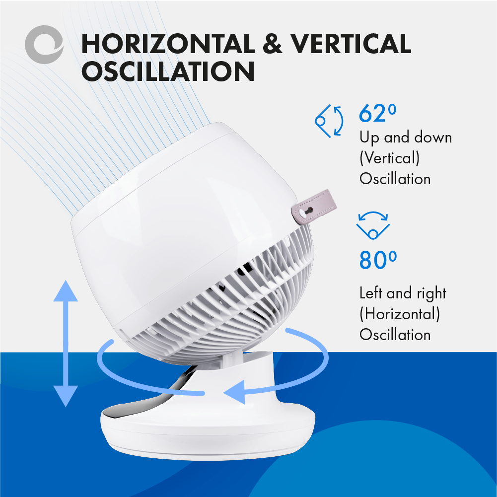 Devola Ultra Quiet 28W 12 Speed 9-inch DC Desk Fan - White - DV9DCDF