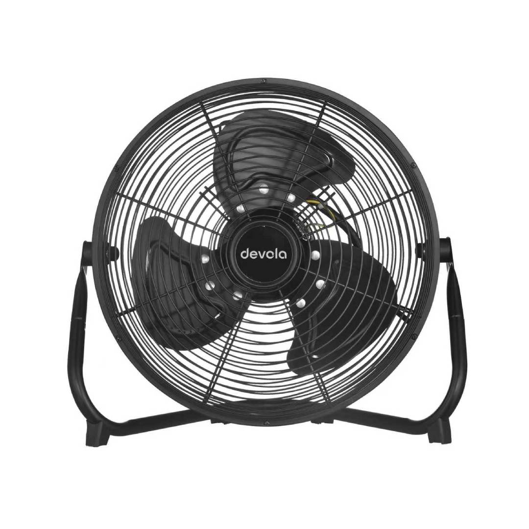Devola 45W 3 Speed 12-inch Floor Fan - Black - DV12FFB