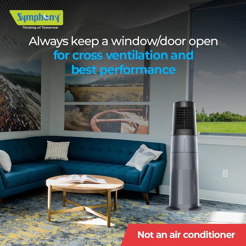 Symphony Duet i-S 2-in-1 Detachable Pedestal Evaporative Air Cooler & Fan - DUET-I-S