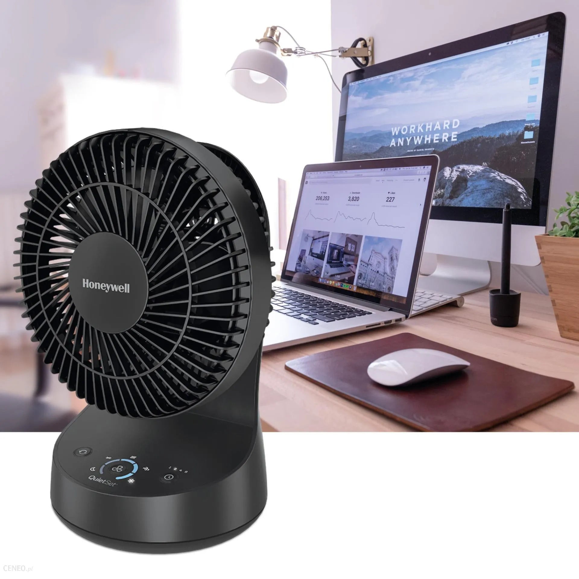 Honeywell QuietSet Desk Fan - Black - HTF337BE1