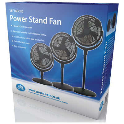 Premiair 16" Power Pedestal Fan With Remote - EH1862