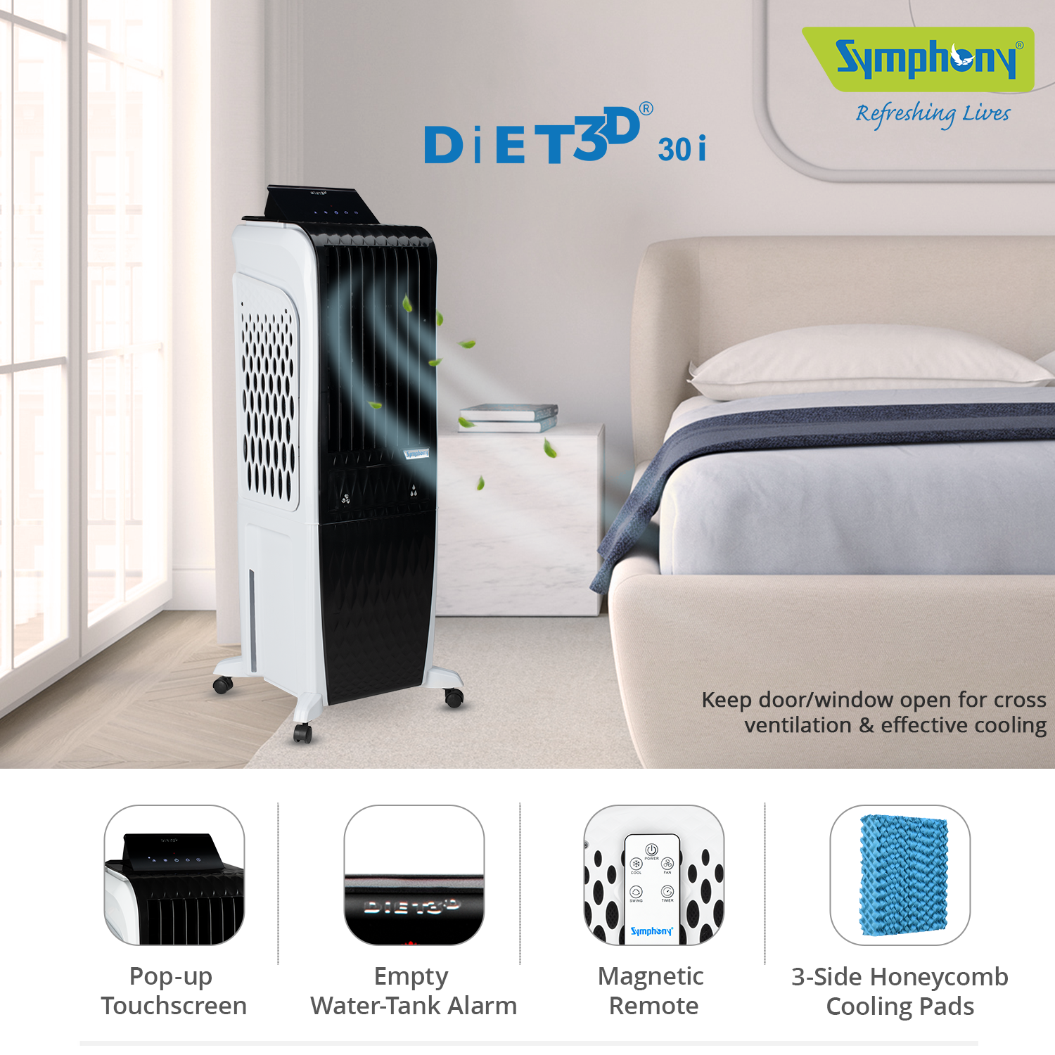 Symphony Diet 3D 30i Evaporative Air Cooler - DIET3D30i