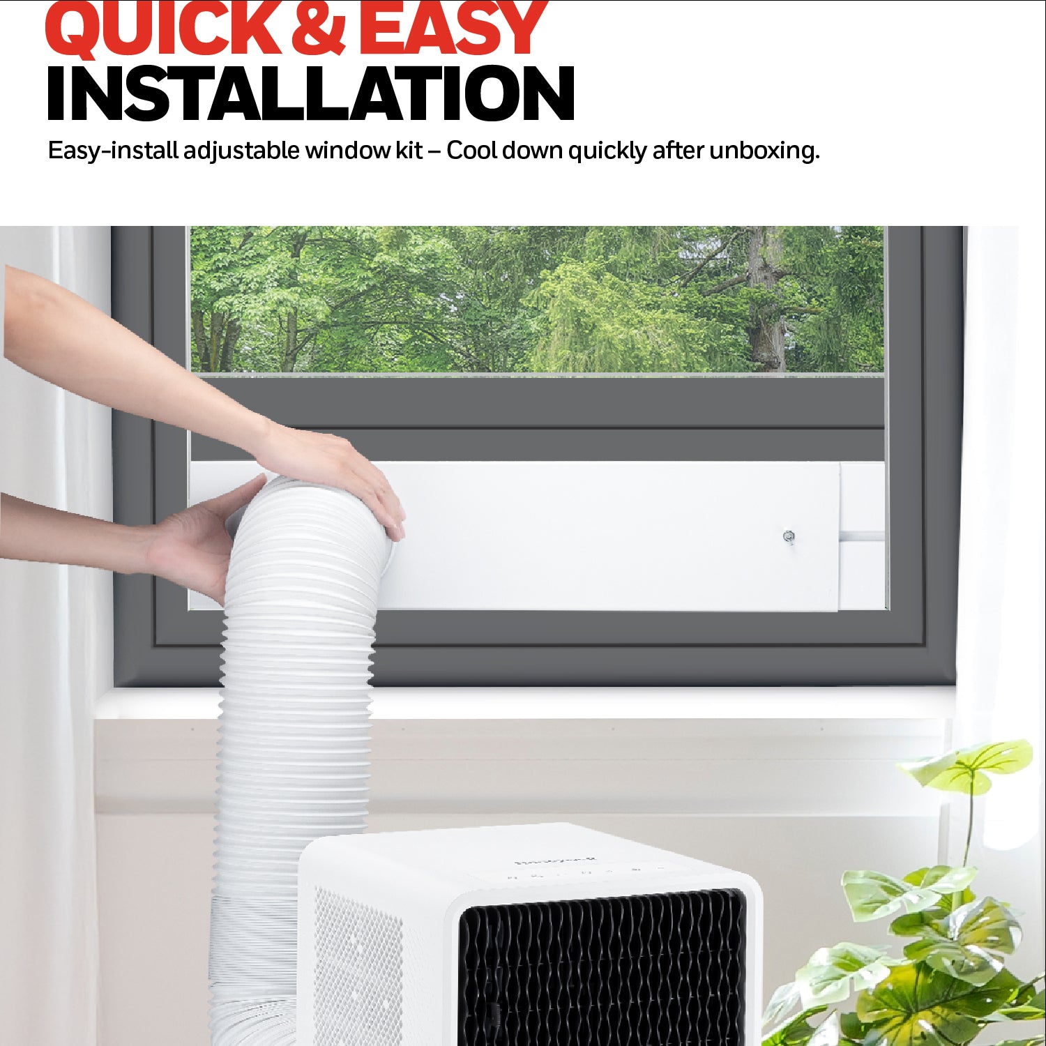 Honeywell HX Series 3-in-1 Cooling, Dehumidifying and Fan 7000BTU Portable Air Conditioner - HX07CESAWG