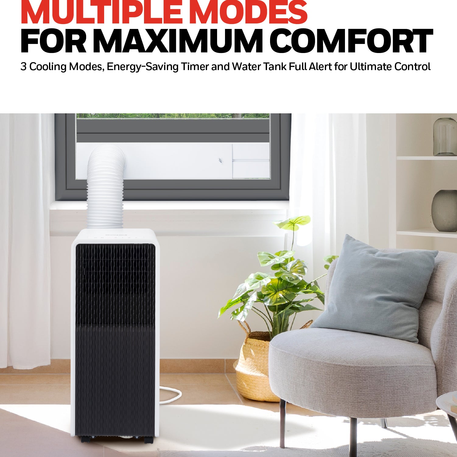 Honeywell HX Series 3-in-1 Cooling, Dehumidifying and Fan 7000BTU Portable Air Conditioner - HX07CESAWG