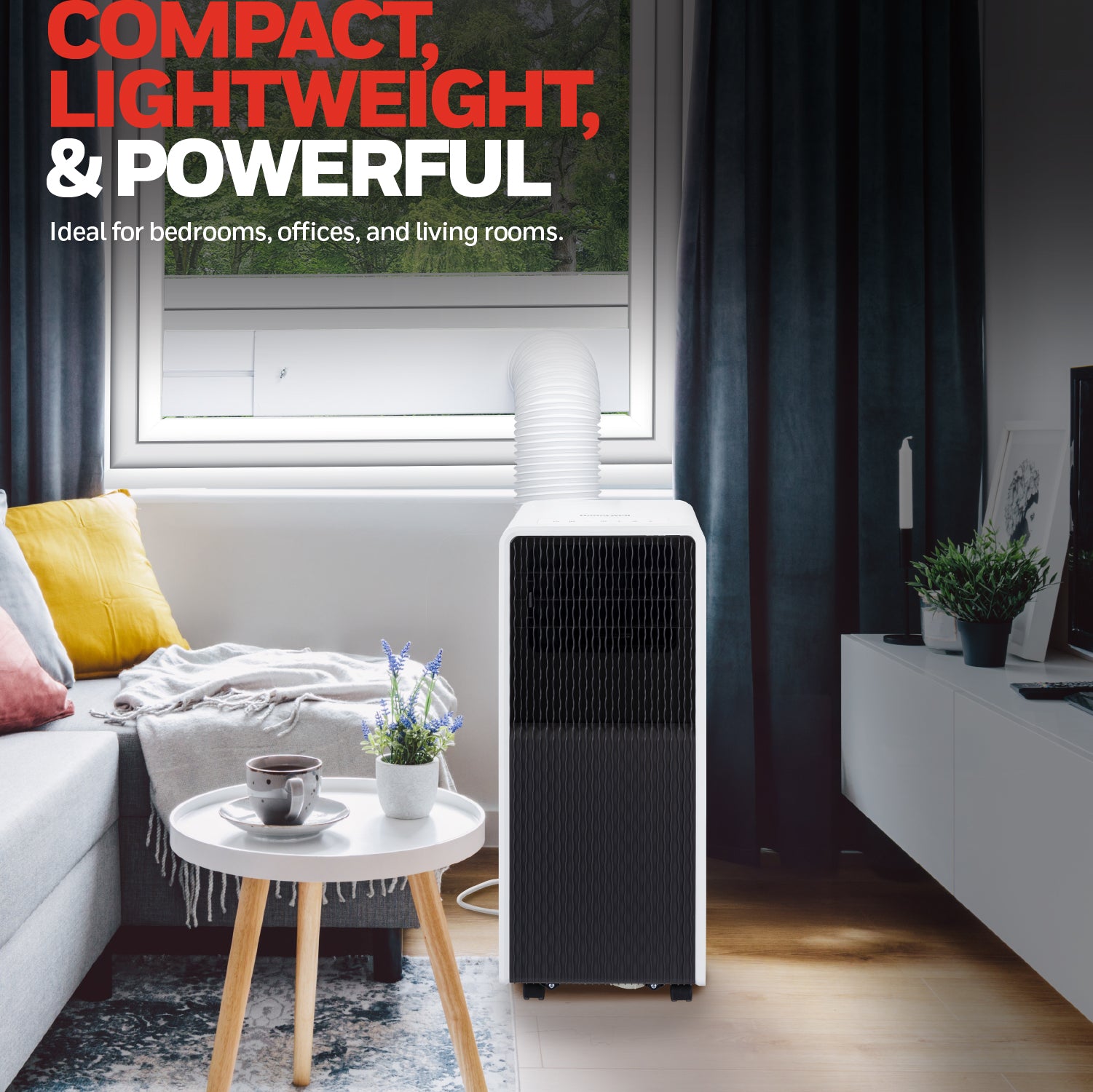 Honeywell HX Series 3-in-1 Cooling, Dehumidifying and Fan 9000BTU Portable Air Conditioner - HX09CESAWG