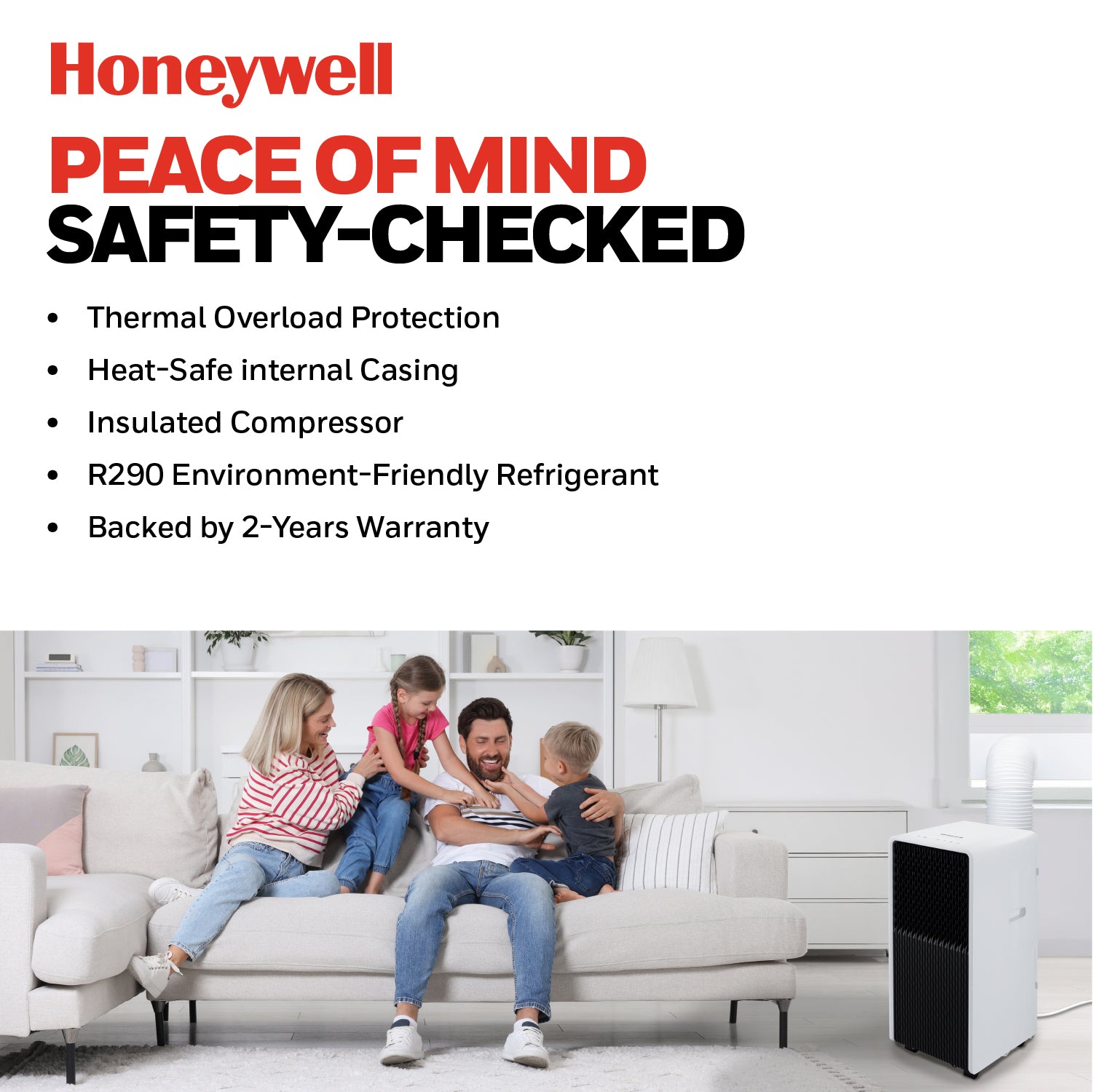 Honeywell HX Series 3-in-1 Cooling, Dehumidifying and Fan 9000BTU Portable Air Conditioner - HX09CESAWG