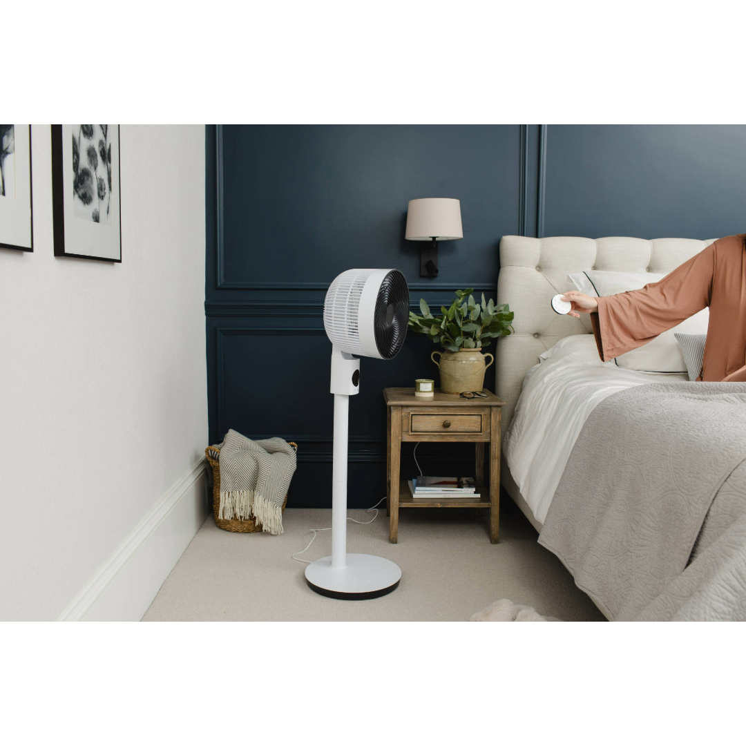 MeacoFan Sefte 10" Pedestal Air Circulator White - SEFTE10PS
