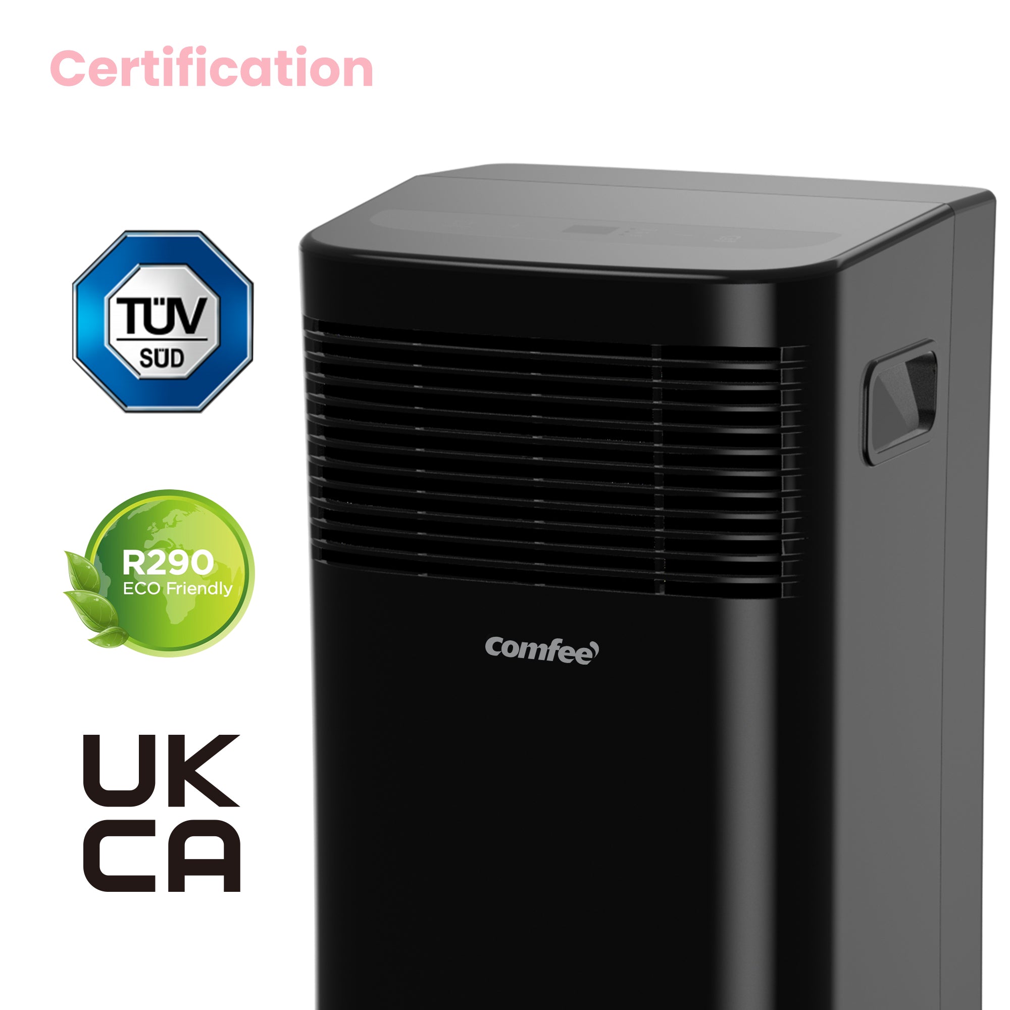 Midea Comfee 2.6kW 9000 BTU Portable Air Conditioner - Black - MPPHA-09CRN7-COM-BL