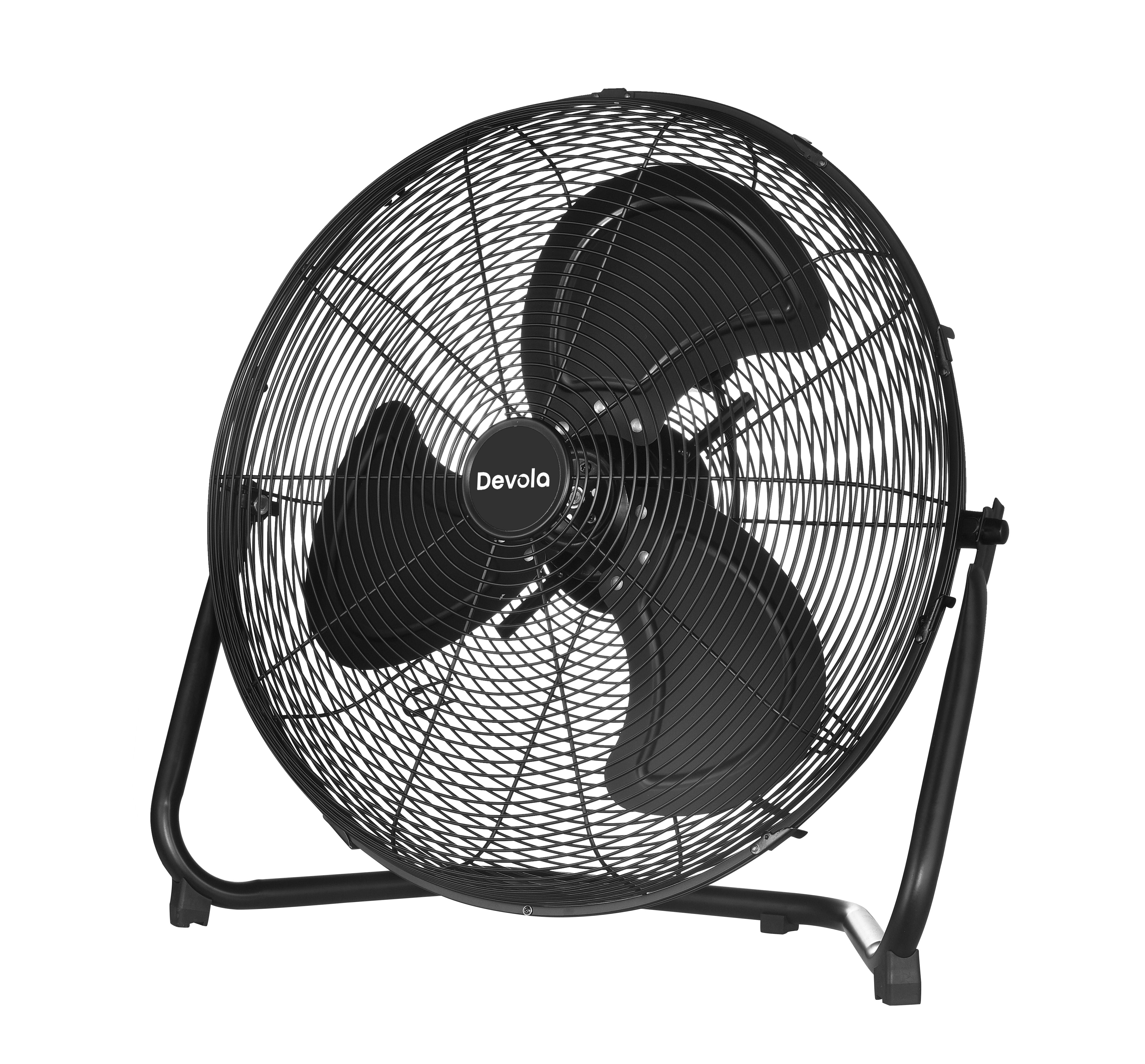 Devola High Power 80W 3 Speed 20-inch Floor Fan - Black - DV20FFB