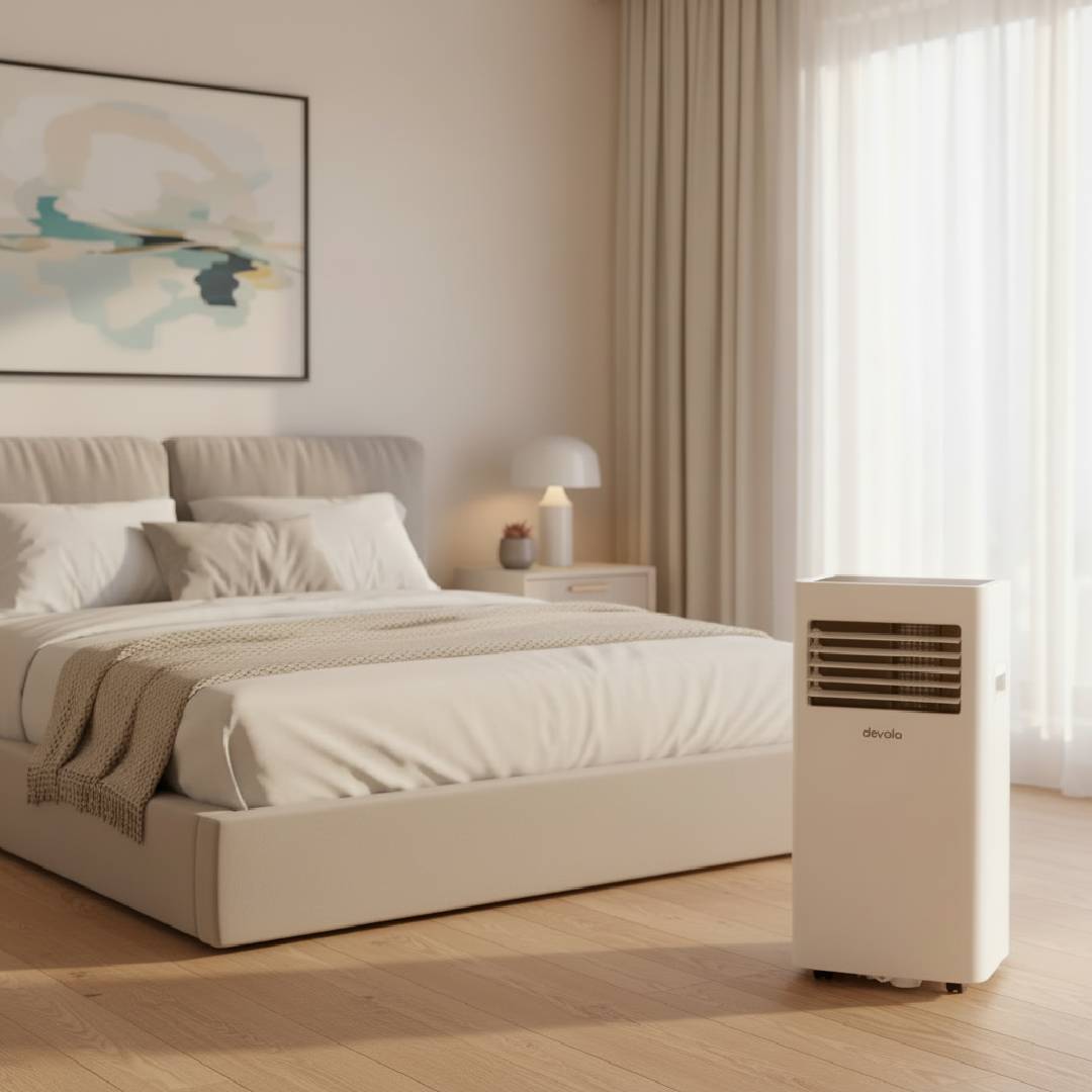 Devola Portable Air Conditioner with Wifi and Window Kit - 10000 BTU - Cooling Only - White - DVAC10CW