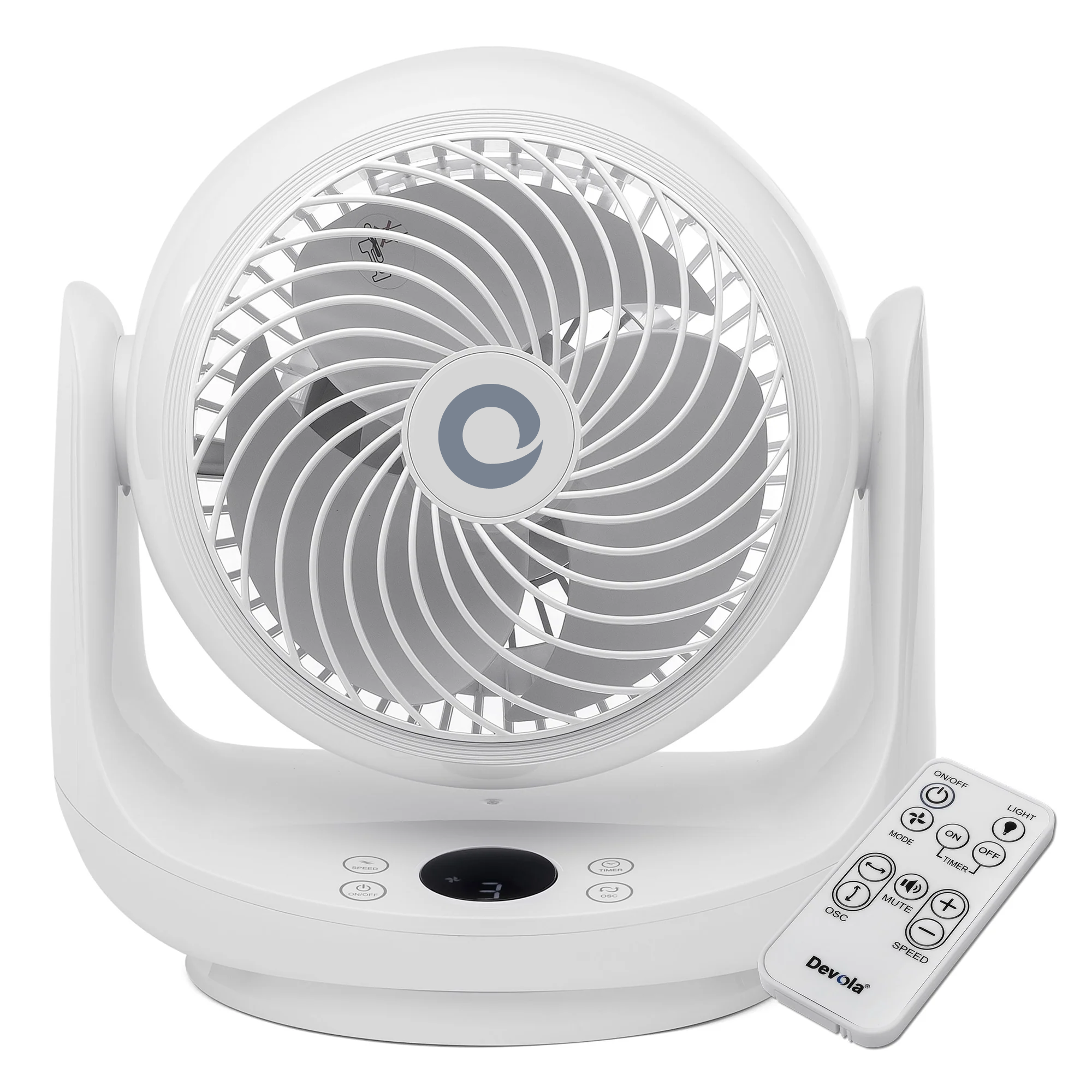 Devola Platinum Low Noise DC 9 inch Air Circulator Fan White - DVF9DCFAN