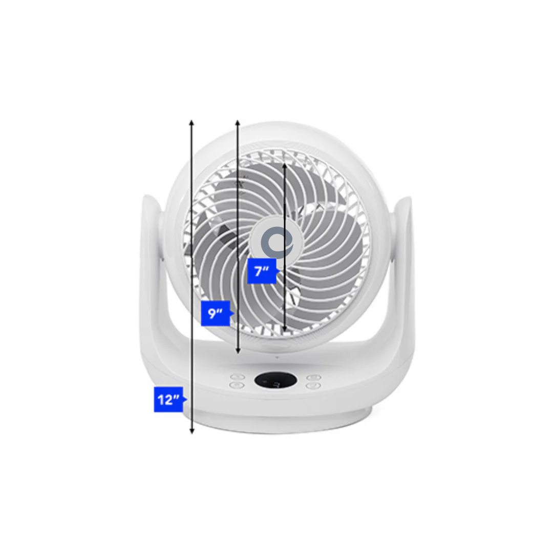 Devola Platinum Low Noise DC 9 inch Air Circulator Fan White - DVF9DCFAN