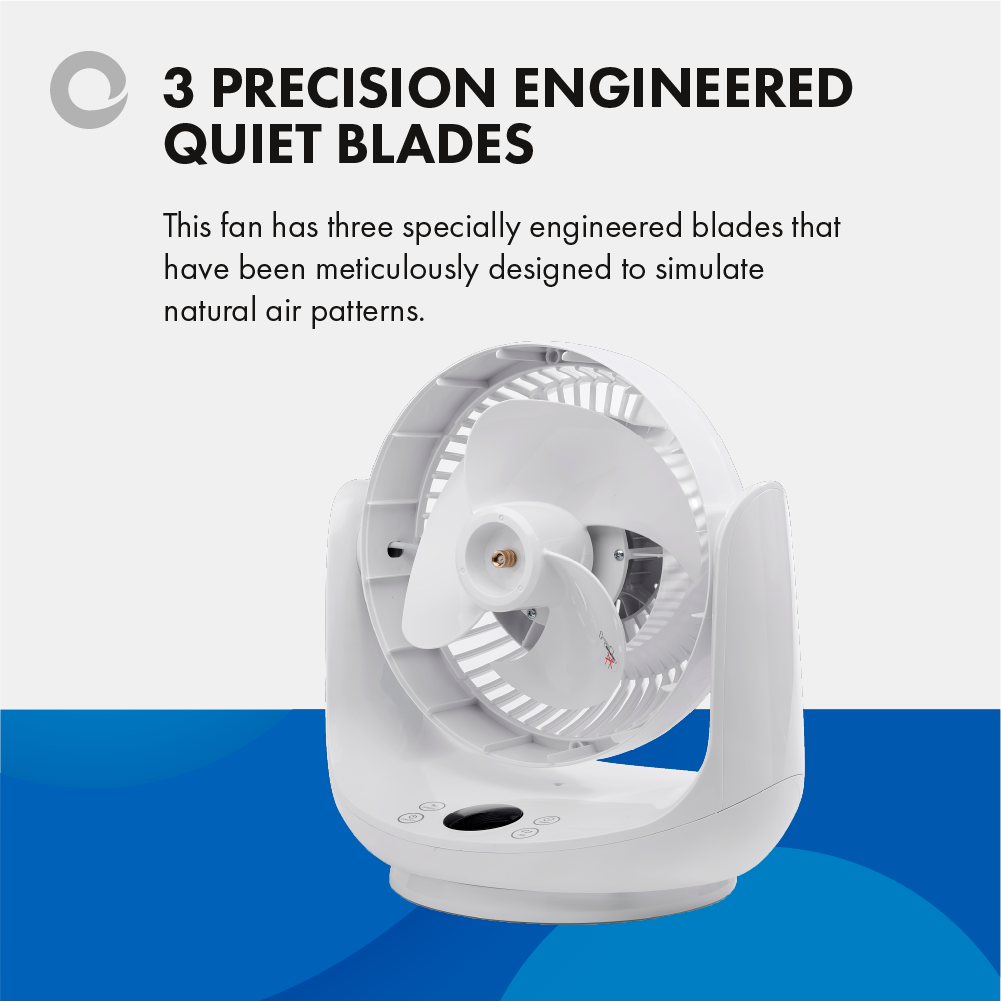 Devola Platinum Low Noise DC 9 inch Air Circulator Fan White - DVF9DCFAN