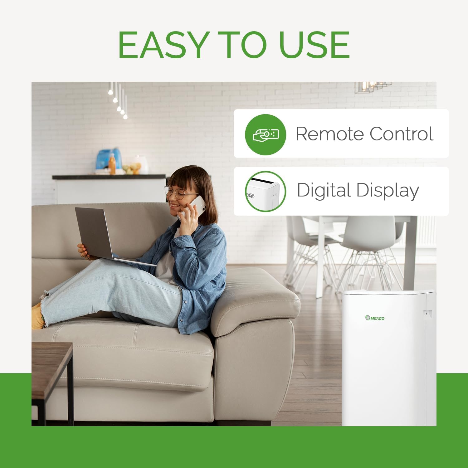 MeacoCool MC Series 14000 BTU Portable Air Conditioner - White - MC14000